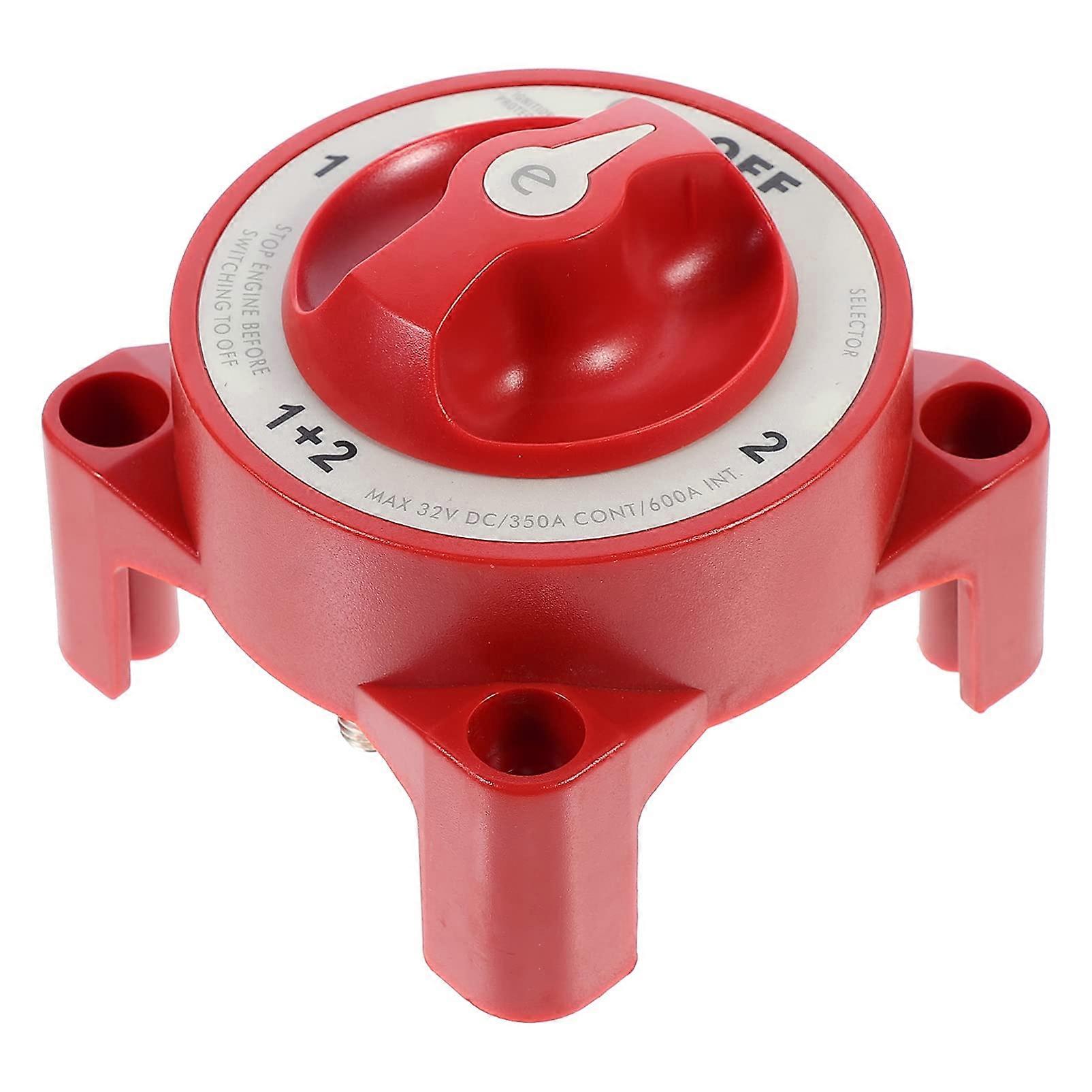 Battery Disconnect Switch Red Isolator For Car RV Yacht Easy Install Power Cut Off Prevents Fire For All Devices