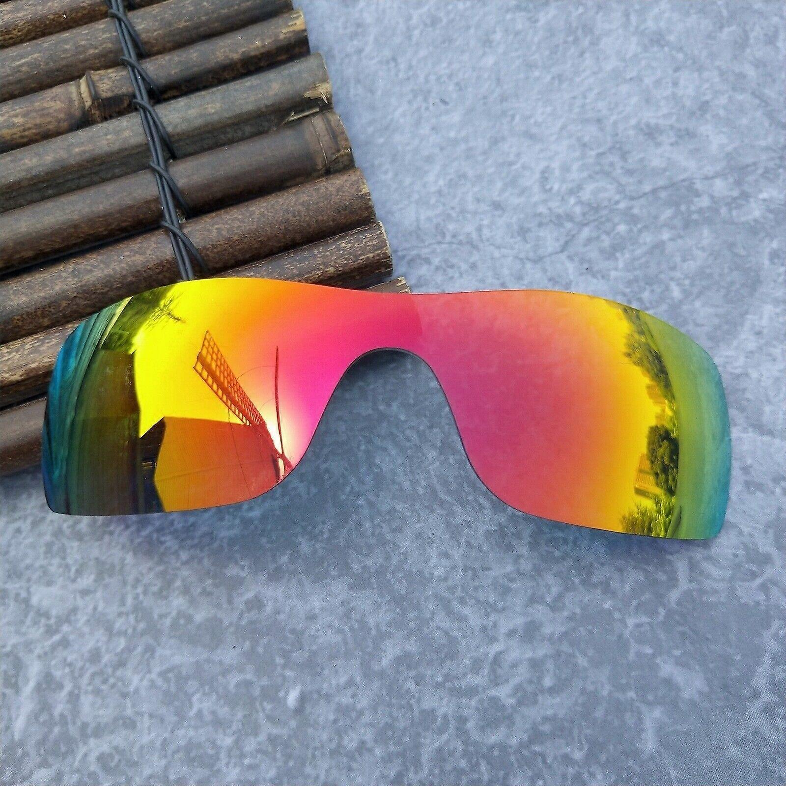 LensOcean Polarized Replacement lenses for-Oakley Batwolf OO9101 - Fire Red