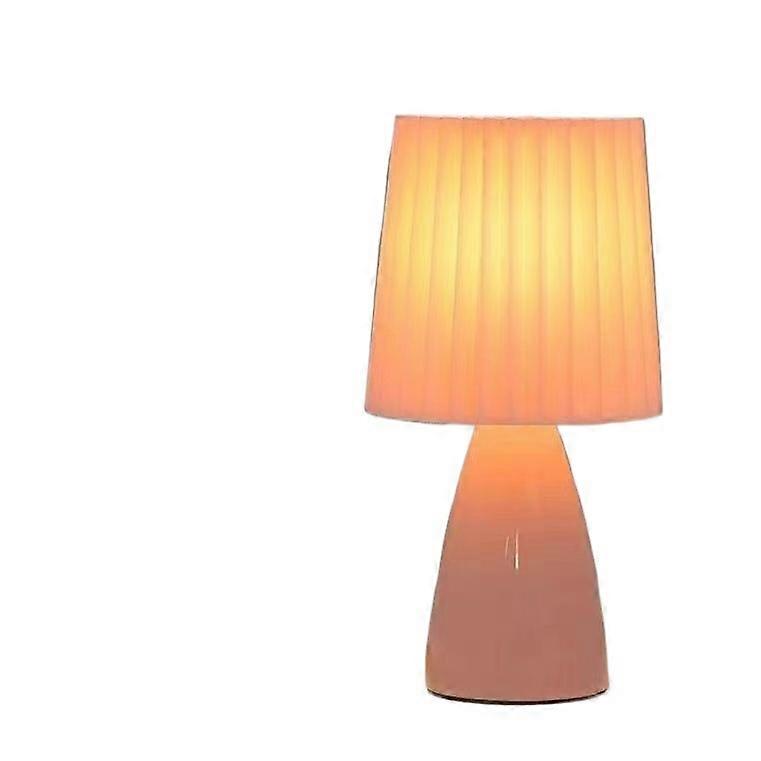 French-Style Tricolor Dimmable Ceramic Bedside Lamp