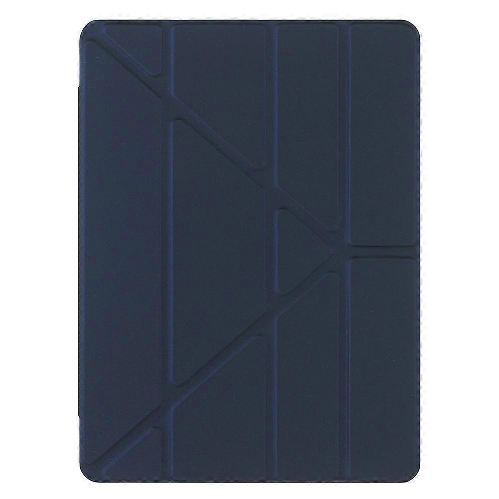 Capa para iPad de 10,9 polegadas, azul royal, com toque aveludado, acabamento fosco e transparente.