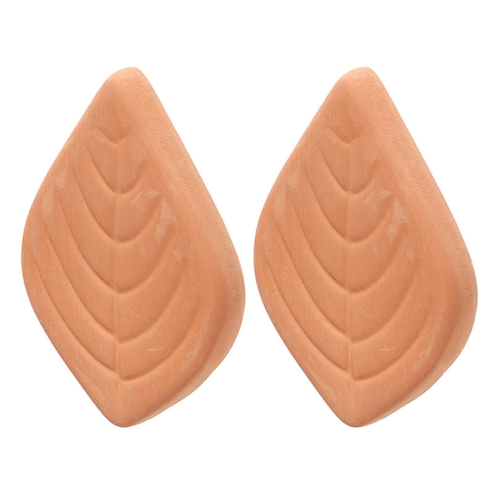 Terracotta Red Sugar Softener Leaf Shape for Brown Sugar 2Pcs Reusable Keeper