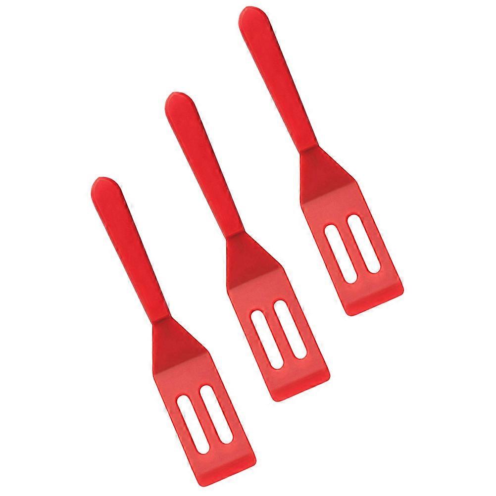 Silicone Kitchen Tool Baking for Home Use 3Pcs Red Mini Spatulas