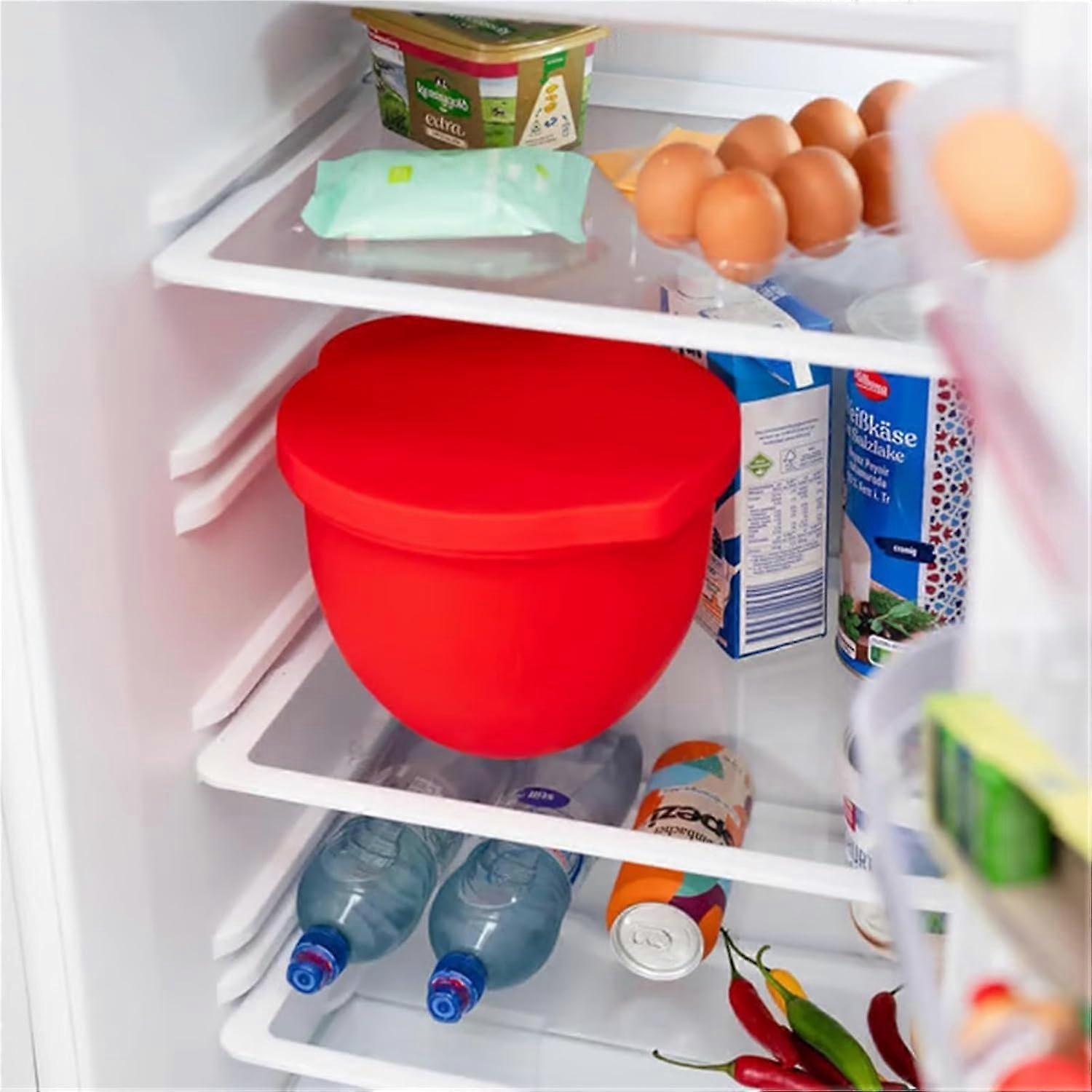 Red Silicone Insert Mixer Bowl Liner 5 Quart NonSlip Splatter for KitchenAid