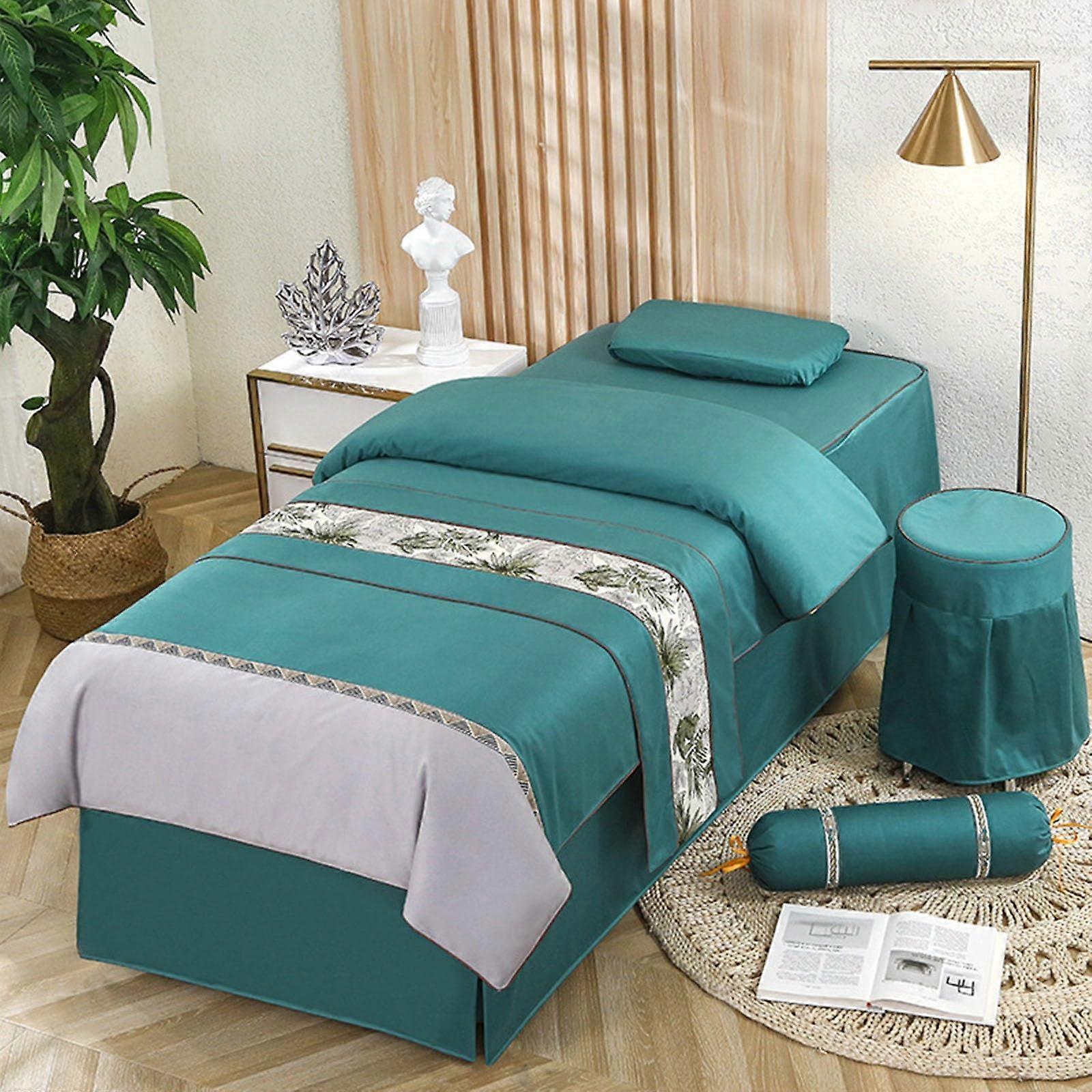 Massage Table Sheets Set with Breathable Microfiber Comfort and Face Rest Cover for Spa Salon