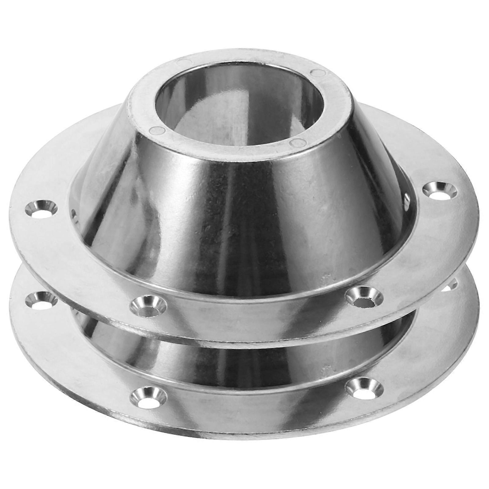 Silver Rv Table Base Mount Aluminum for 2Pcs Table Fixed Accessories