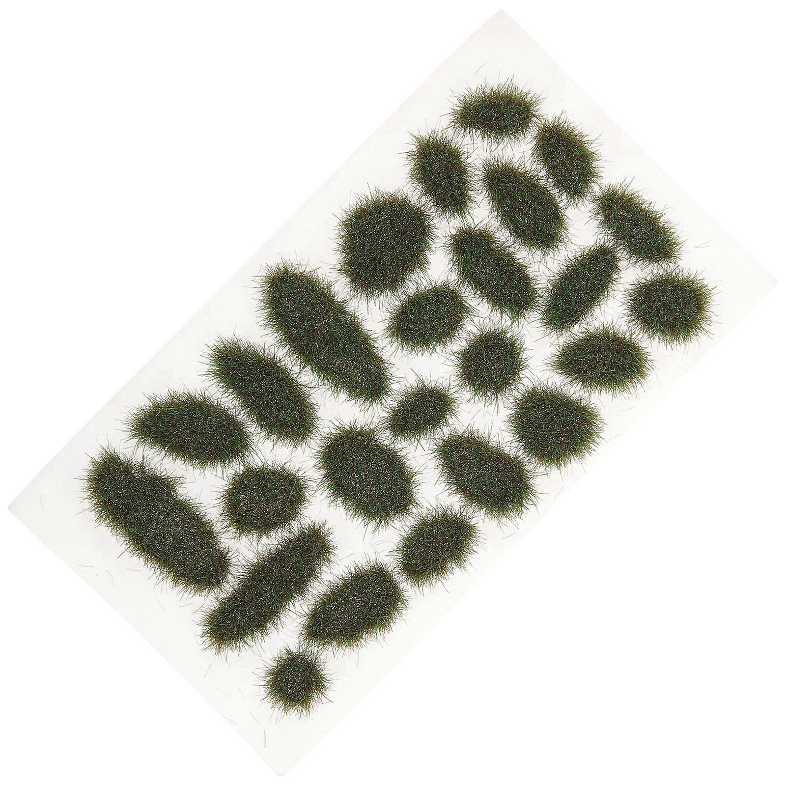 Diorama Grass Model Static Grass Tuft for Decor 4 Boxes Green Resin