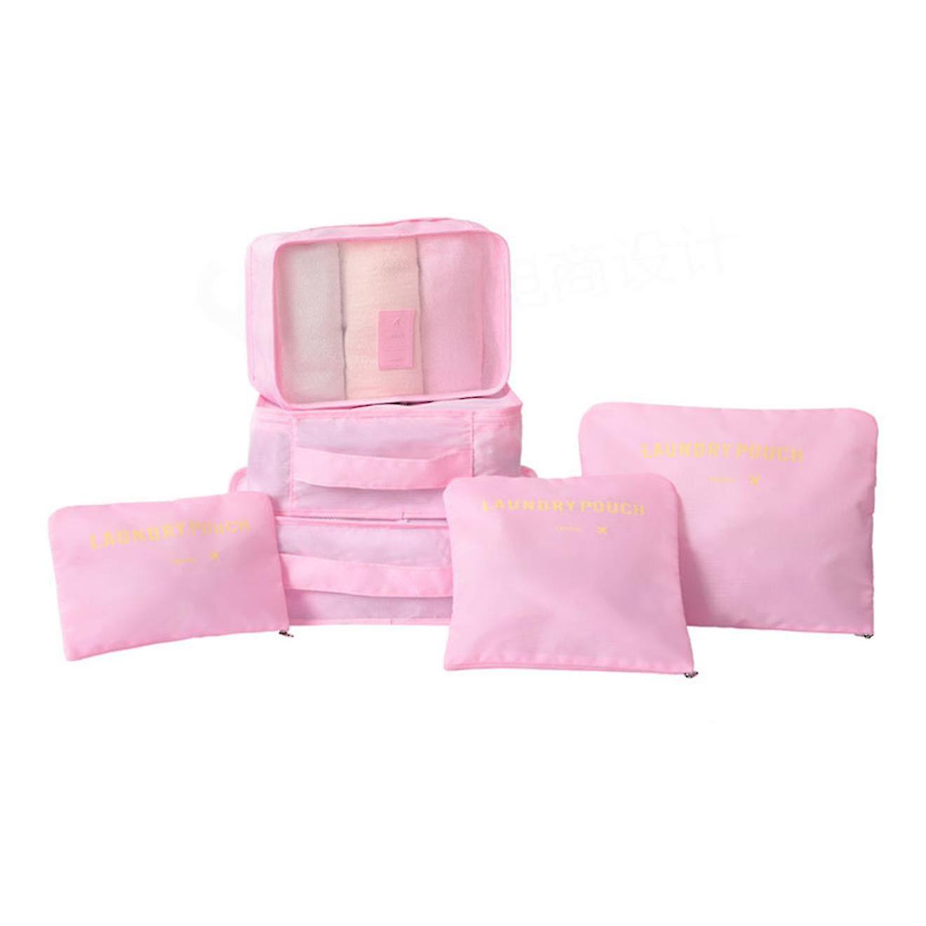 Rosa 6pcs Equipaje Viaje Multifuncional Aumentado