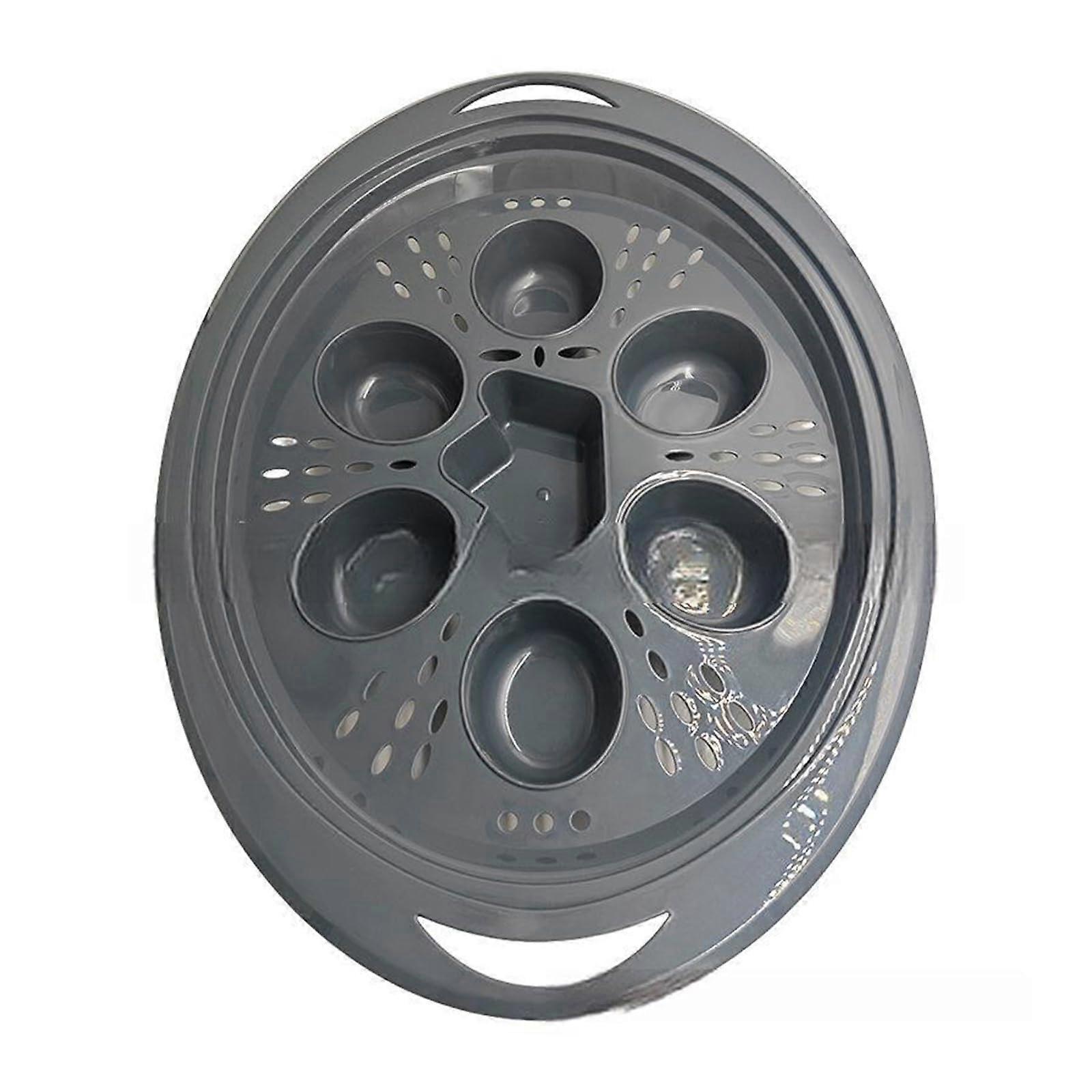 7 Egg Steamer for Kitchen Electric Egg Boiler Cook 7 Eggs Simultaneously Even Heat Circulation