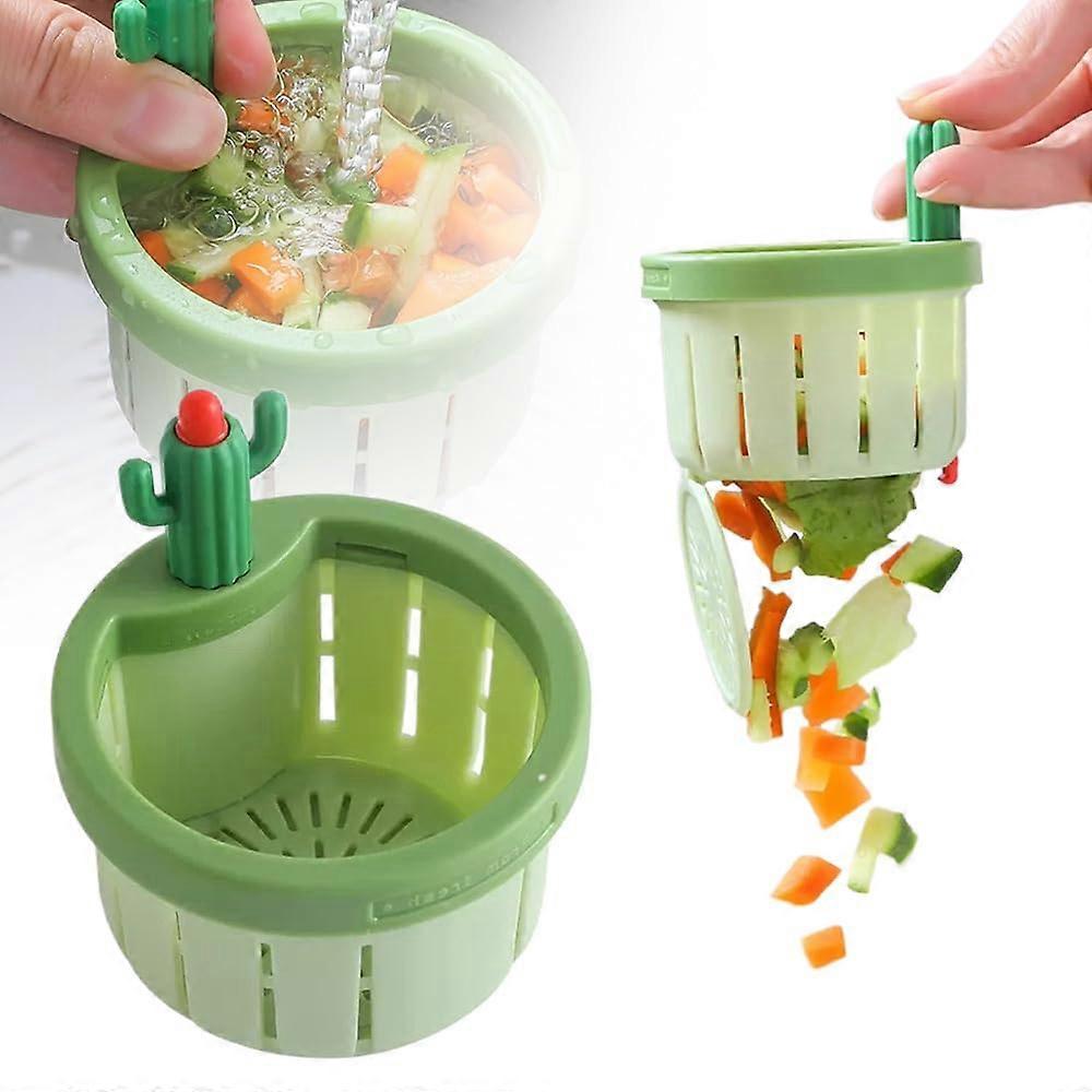 Kitchen Sink Strainer SelfCleaning PresstoDump Drain Basket Large Capacity Filter Green 2026