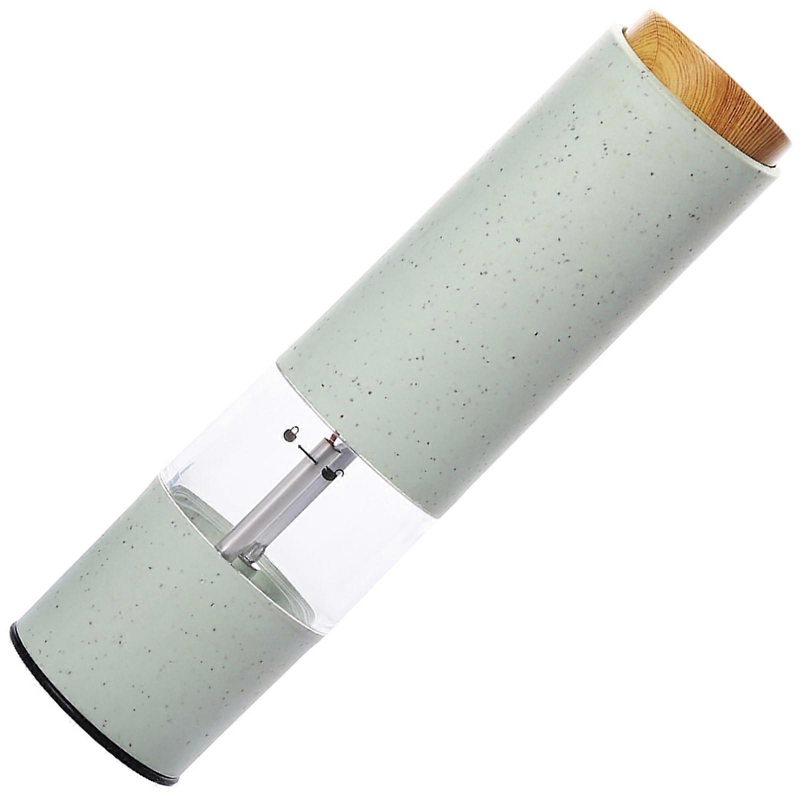 Electric Salt and Pepper Grinder Set with Touch Control, Adjustable Coarseness, Bright Green