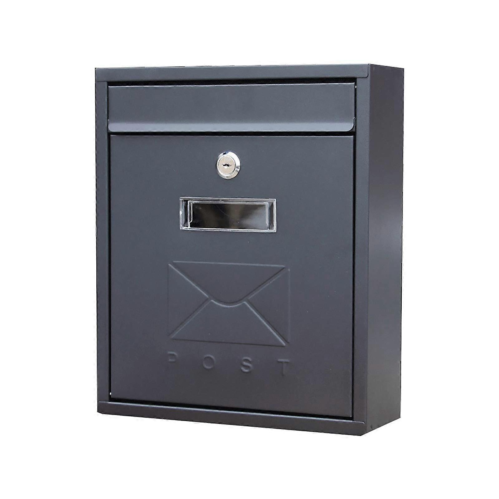 Large Capacity Wall Mounted Mailbox with Waterproof Lockable Security for Outdoor Home Use