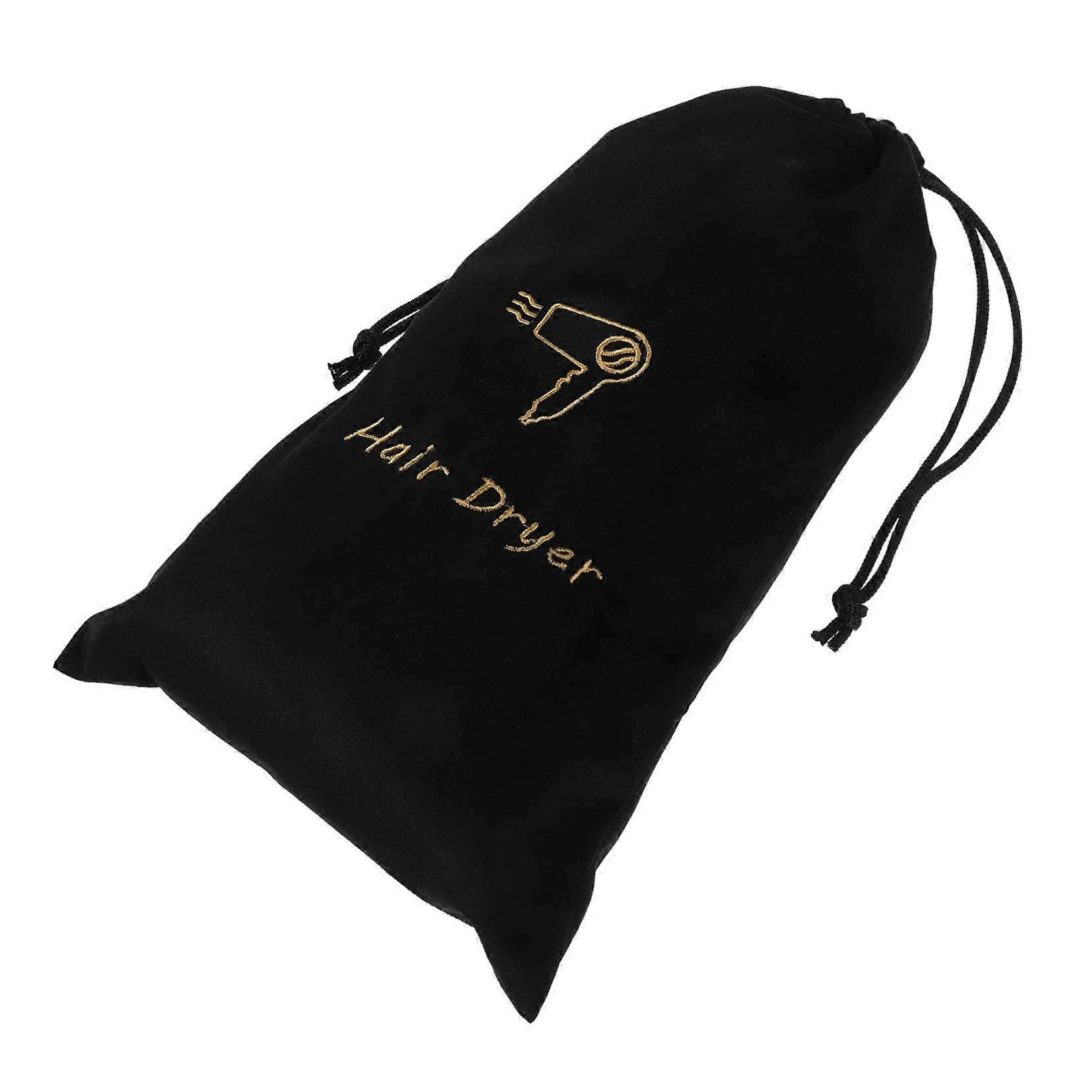 Hair Dryer Storage Bag with Quick Drawstring Closure, Washable Travel Pouch for Styling Tools