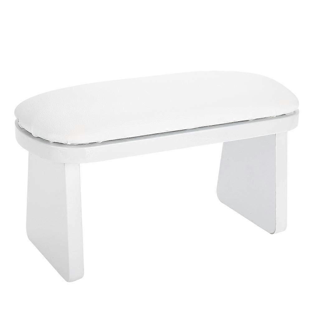 Manicure Hand Rest Cushion for Nail Technician with Comfortable Ergonomic Height, White