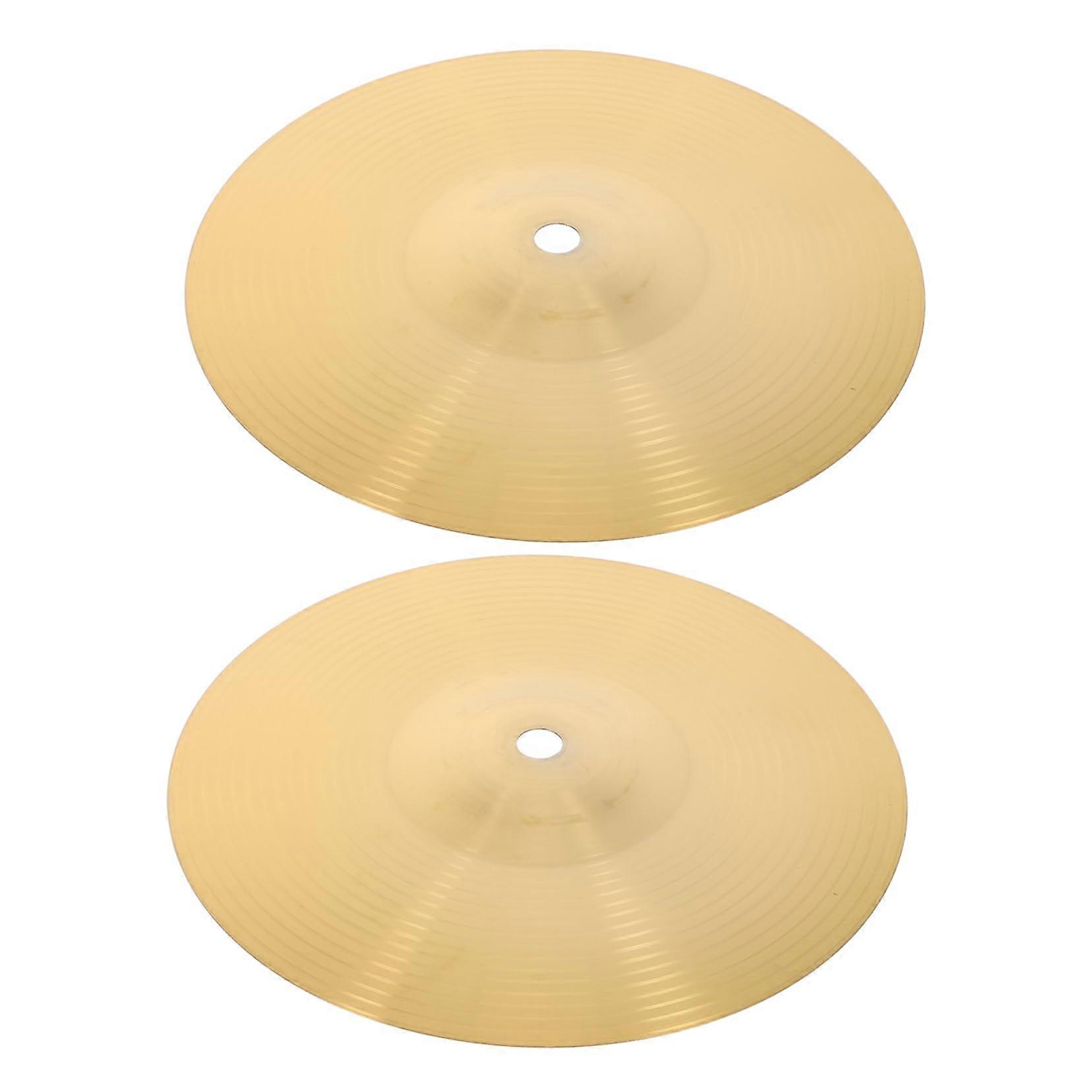2pcs Brass Splash Cymbals for Drum Kit, Clear Bright Tone, Quick Accent Response for Beginners