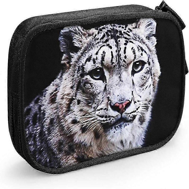 Snow Leopard Pencil Case for Middle School High School Students