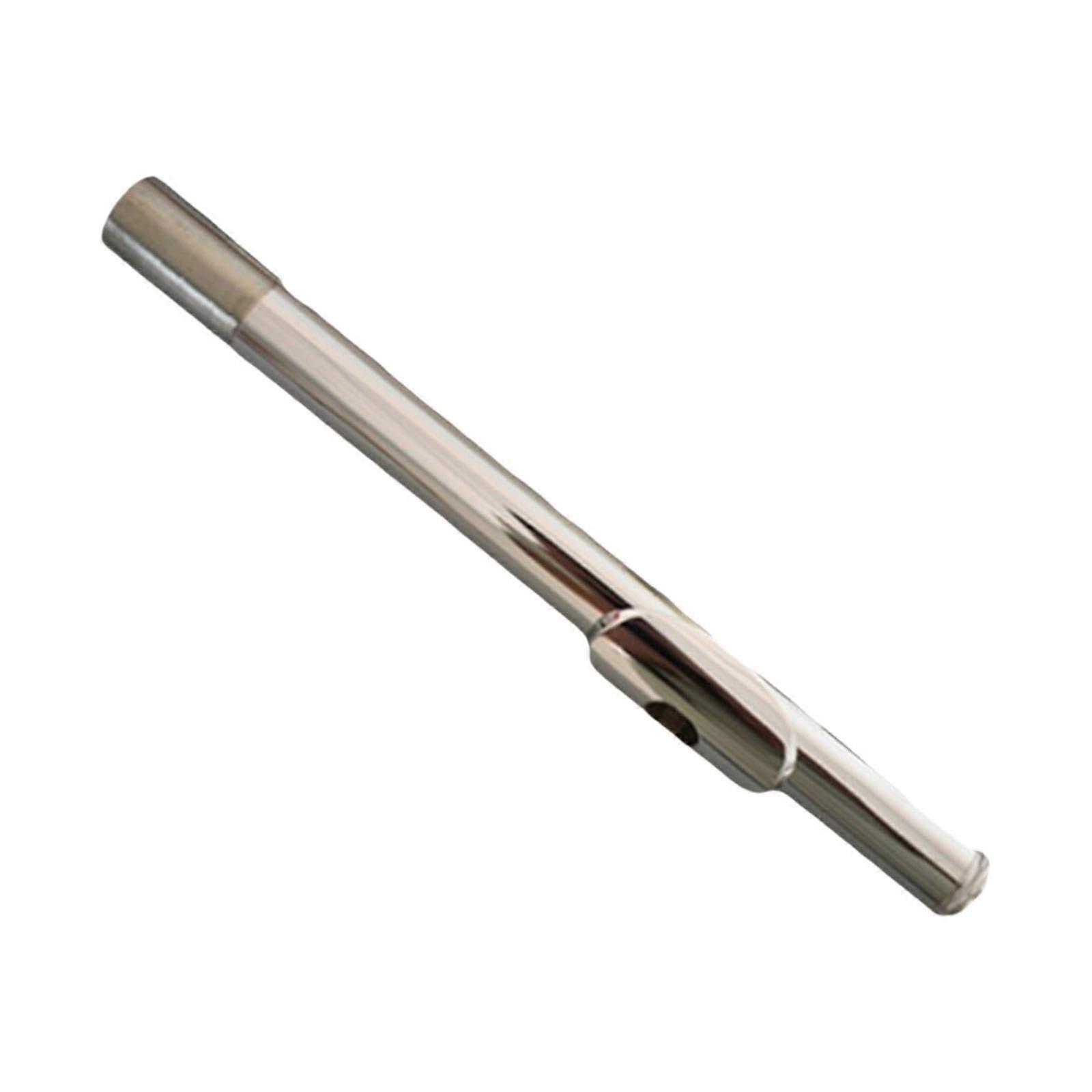 Flute Headjoint Replacement for 17 Hole Flute with Plated Mouthpiece, Easy Tool Installation