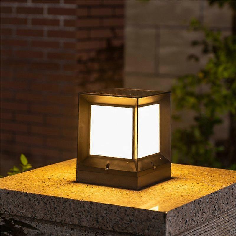 LED solcellsdriven pelarlampa 20 cm