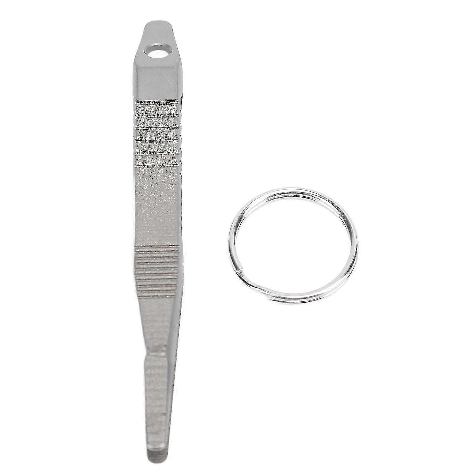 Portable TC4 Titanium EDC Tweezers Keychain Tool