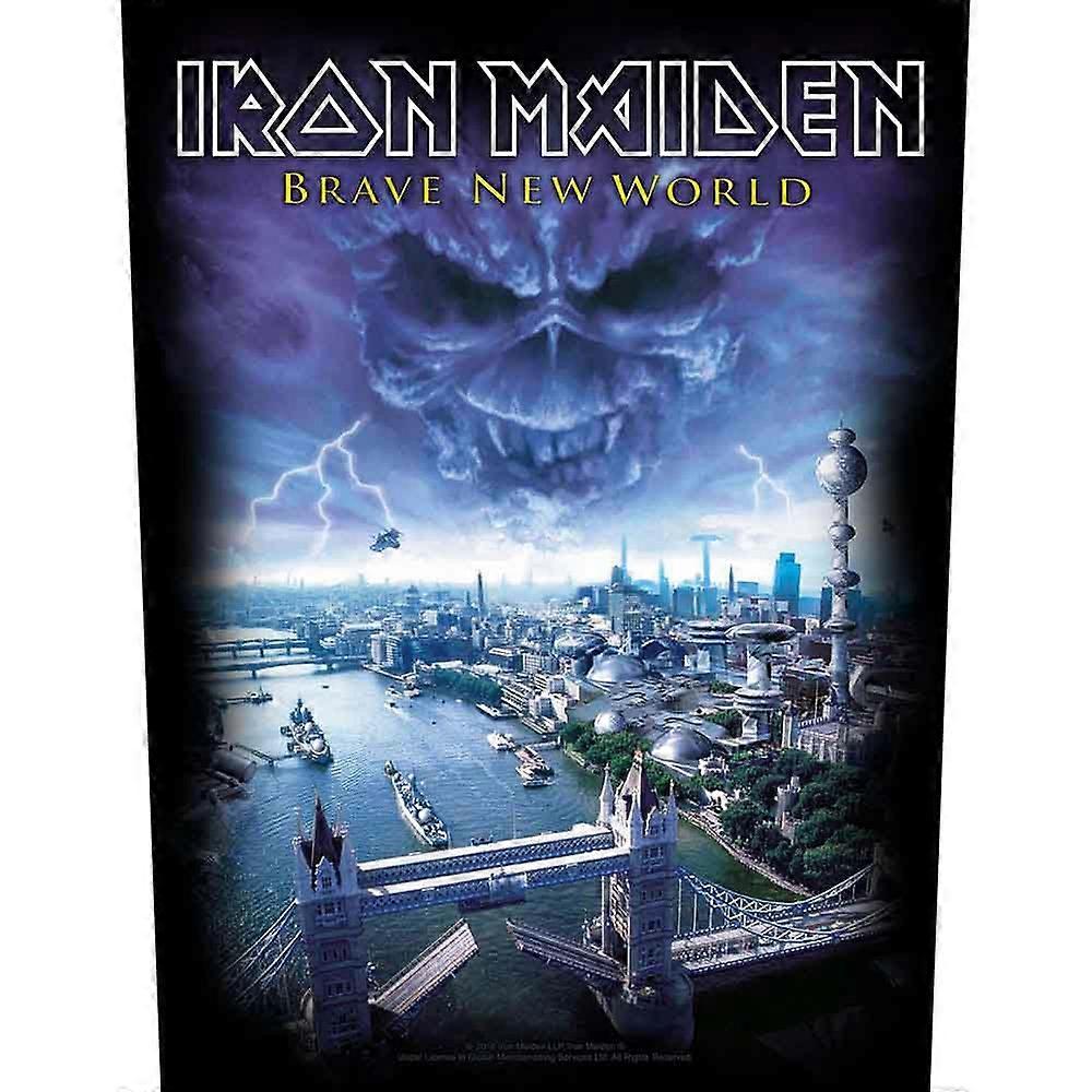 Iron Maiden modiga världen tillbaka patch
