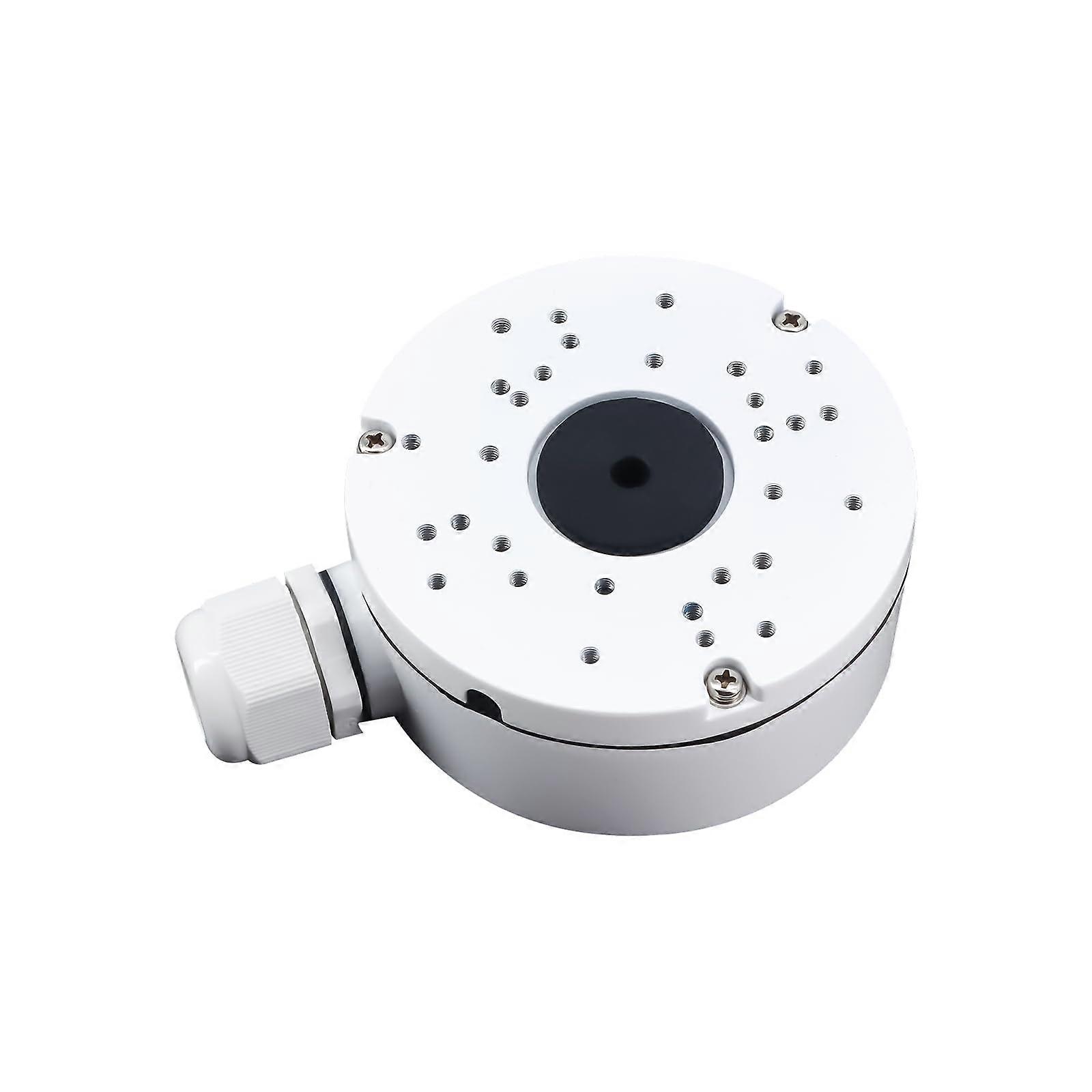 Security Camera Junction Box with Metal Ceiling Mount Bracket, Weatherproof Cable Management for IP CCTV