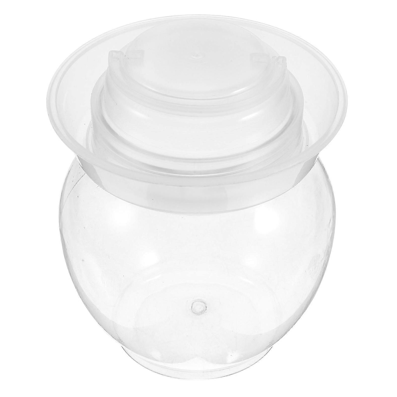 Pet Clear Pickle Jar with Lid for Vegetable Fermentation Storage