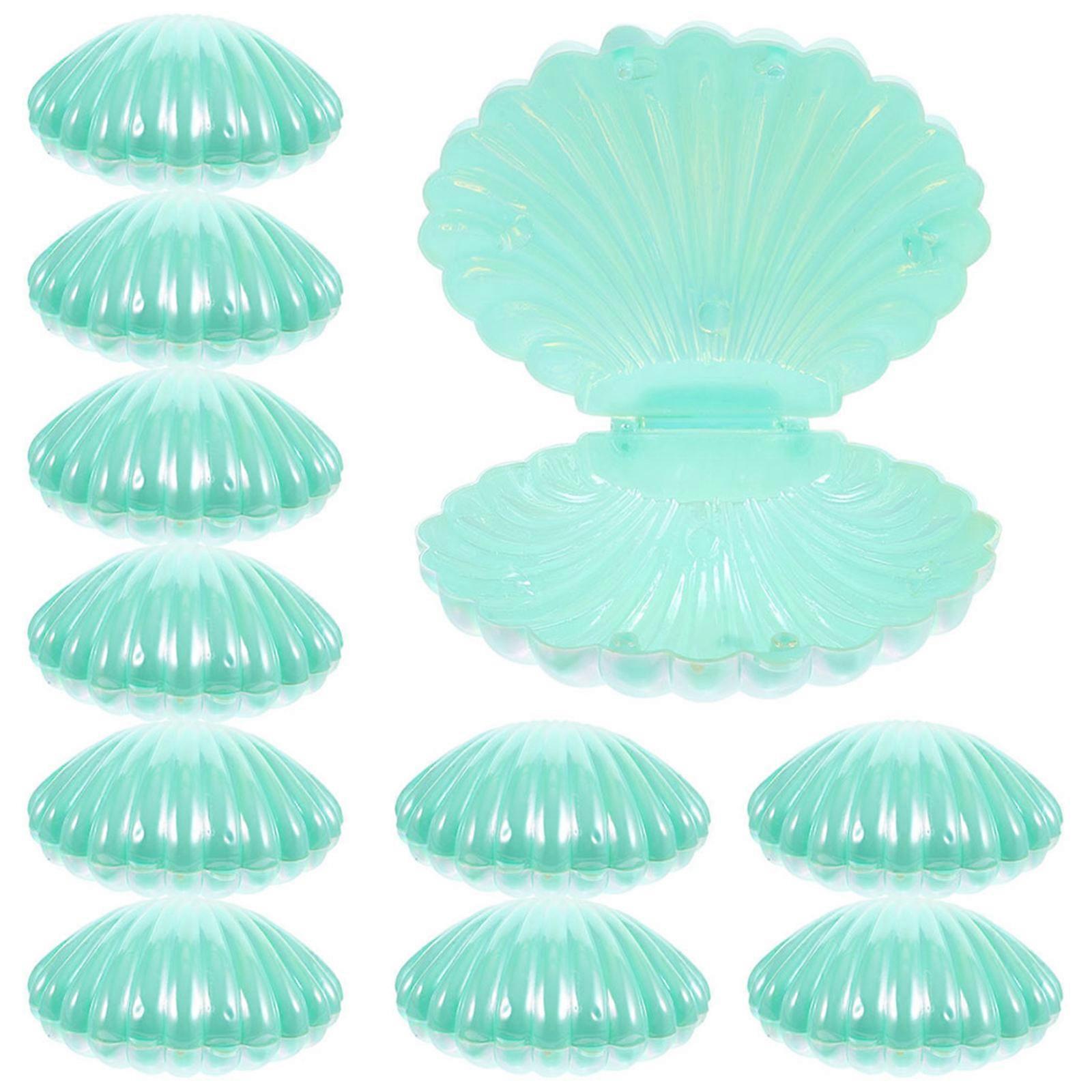 Green Seashell Candy Box for Gift Storage with 90Pcs Containers