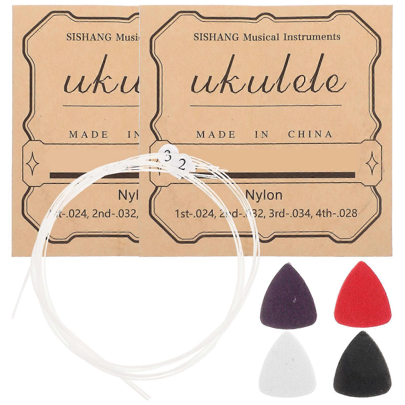 Guitar Accessories Ukulele Care Tools 1Set Wool Pick Strings Maintenance Kit