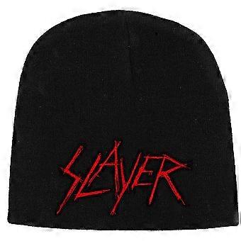 Slayer Scratched Band Logo Beanie Hat