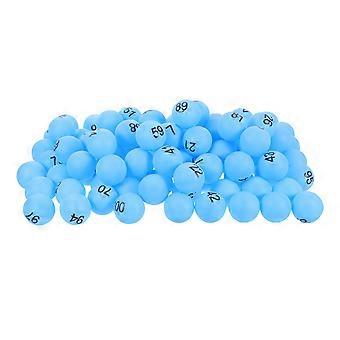 Printed Pong Balls for Game with 100Pcs Blue Numbered Table Tennis Balls