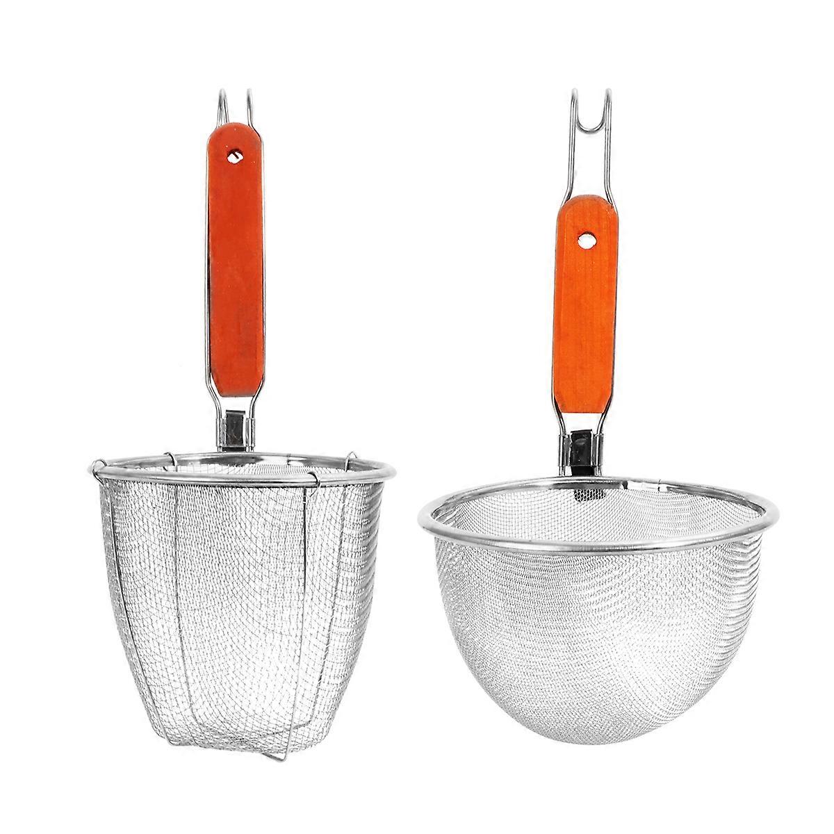 Mesh Strainer Multi-Functional Colander Dumpling Noodle Strainer 4Pcs