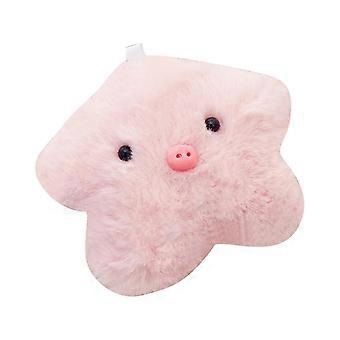 Plysch Star Pig Charm Nyckelringar Härlig Y2K hängande prydnad Söt Gosedjur Brosch Nyckelring Ryggsäck Handväska Hängsmycke