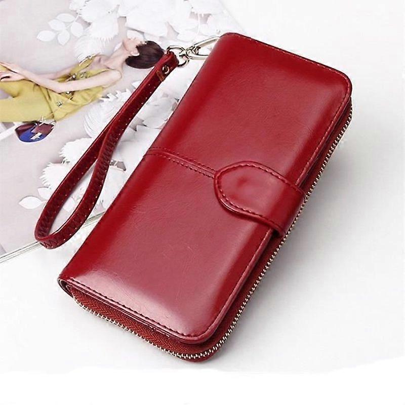 Women's red wine wallet