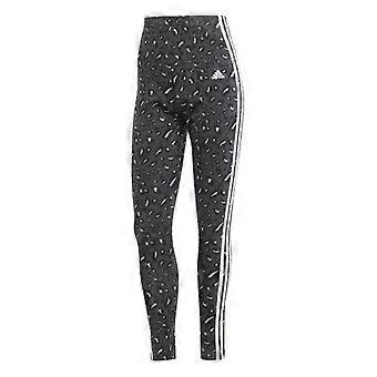 Adidas Damen-Leggings mit 3 Streifen und flachen Nähten