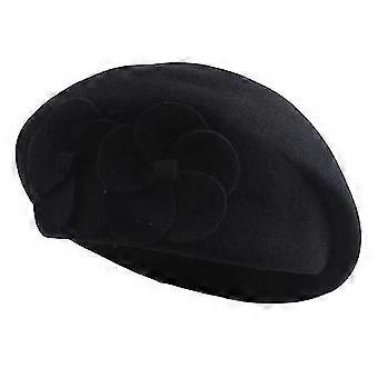 Cappello Francese Elegante Resistente Al Freddo Elastico Carino Autunno Inverno Ragazze Berretto Stile per Appuntamenti-Buono