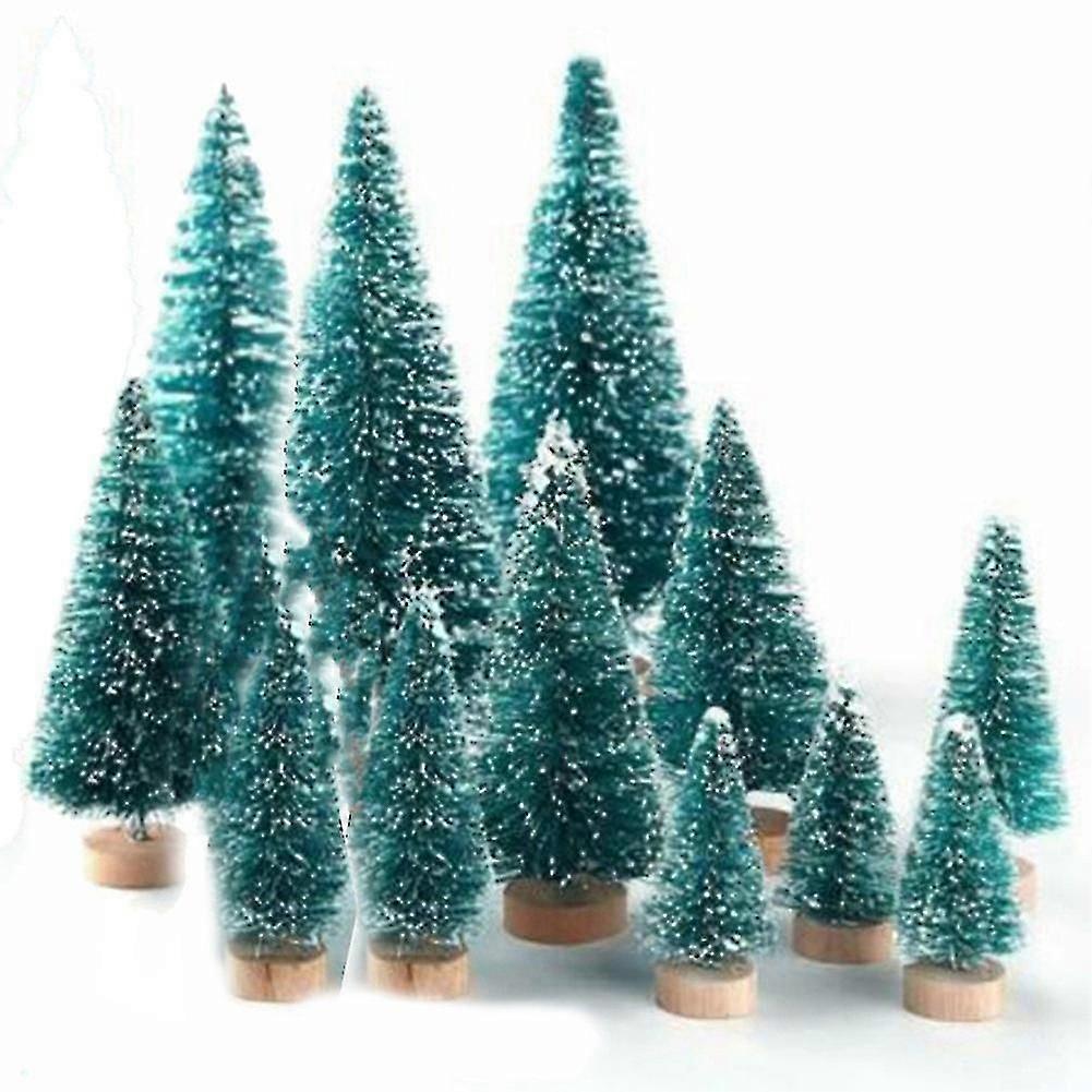 12pcs Pine Needle Christmas Tree Micro-landscape Accessories