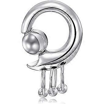 00G-10G Gevangen Kraal Ringen Bengelen Lente Actie CBR Chirurgisch Staal Monster Screwball Ringen Body Piercing Ringen