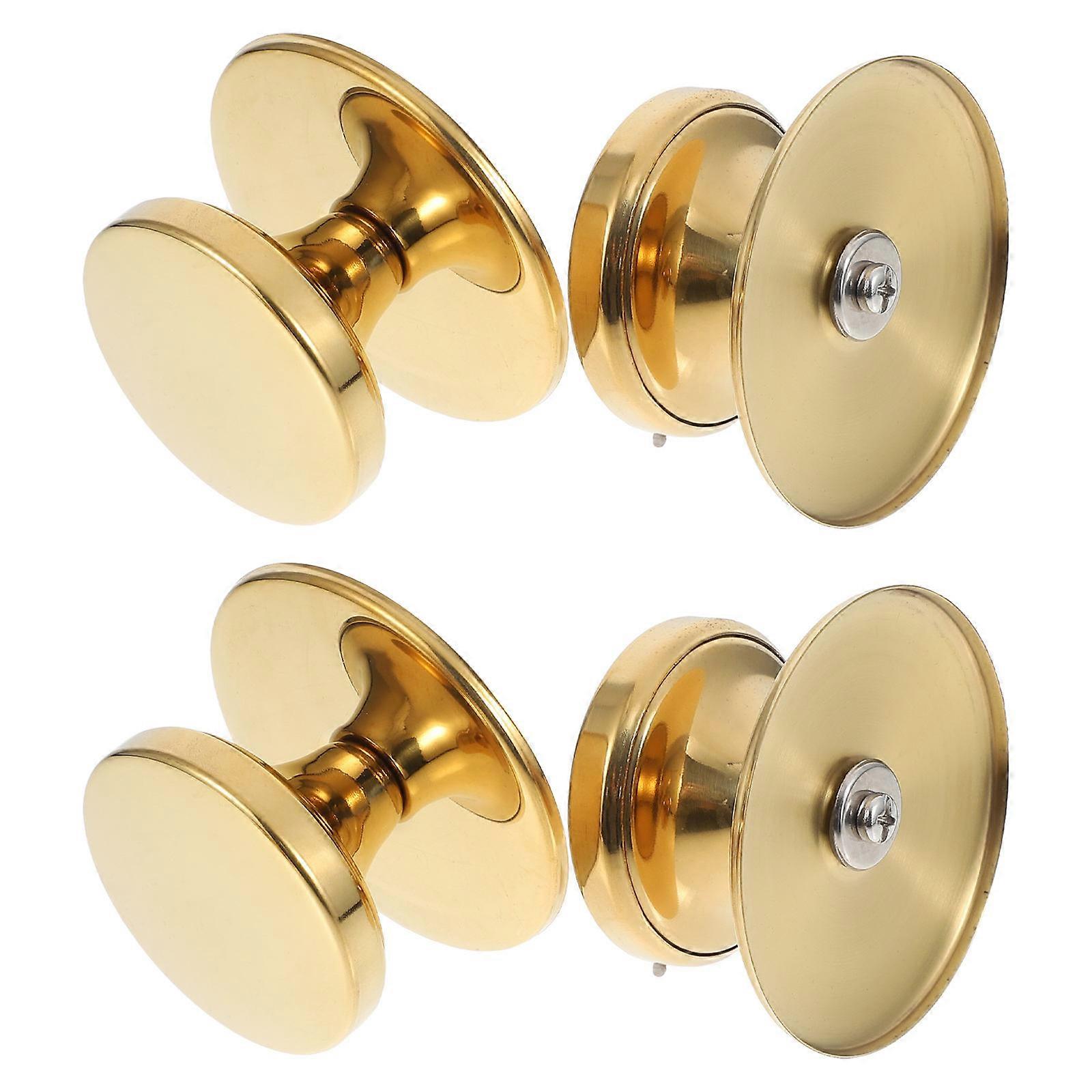 4Pcs Stainless Steel Pot Lid Handles Heat-resistant Cookware Replacement Knobs