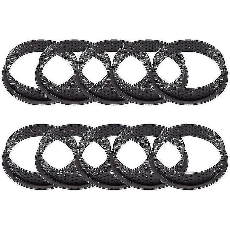 10-pack Cake Mold Mousse Circle Round Dessert Pie Decorating Tool