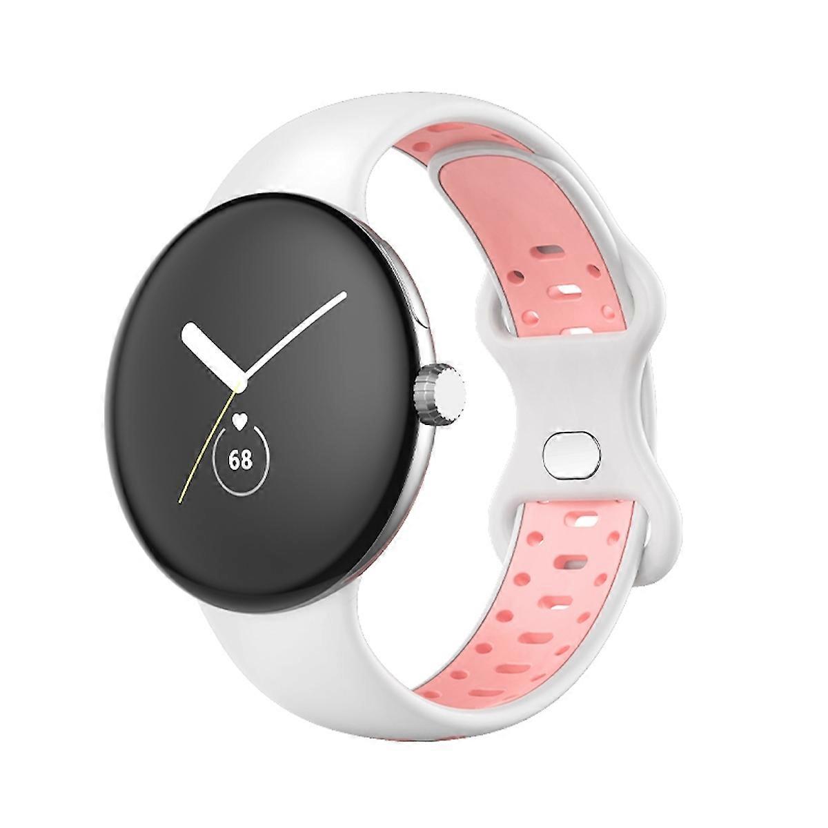 For Google Pixel Watch 3 41mm / 2 / 1 Watch TPU Silicone Wristband Size L Men's Arm Band Sport New