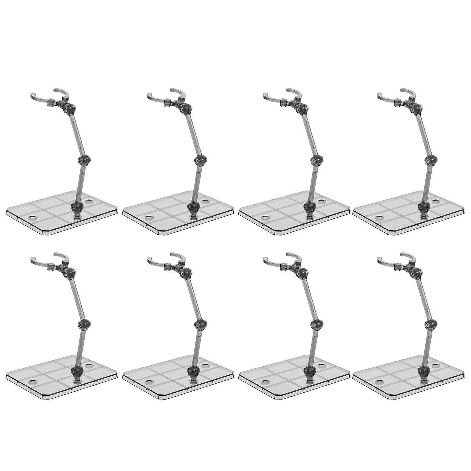 Action Figure Holder Model Support Stand for Display 8Pcs Plastic Base