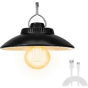 Retro Camping Light Rechargeable LED Camping Light 200 Lumens IPX4 Waterproof LED Camping Light Tent Light for Camping, Emergency Power Outage (Warm W
