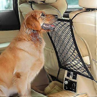 NKL-Car Accessories Interior Car Dog Barrier Seat Net Organizer Universal Stretchy Auto Backseat Storage New-Good
