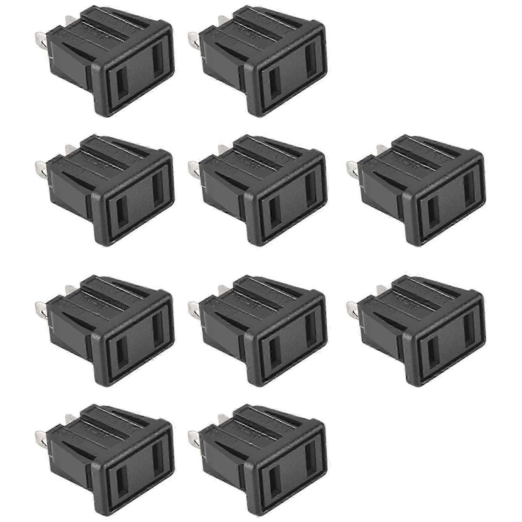 10 x US Type Panel Mounting AC Power Socket Outlet AC 125V 15A