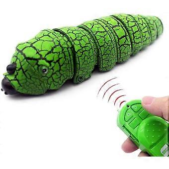 Remote Control Worm Toy Green Realistic Caterpillar Inchworm Electronic Insect Car Vehicle for Kids Birthday Gift Unbranded RC Bug Robot