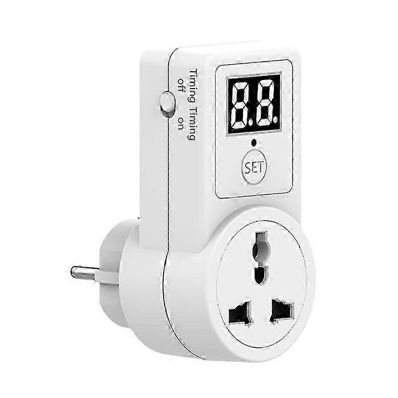 Digital Electric Timer Plug Socket With Countdown Switch Time Control Eu Plug