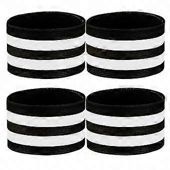 High Visibility Reflective Bands 4 Pcs Adjustable Elastic Fastener Tape Design for Cycling and Jogging