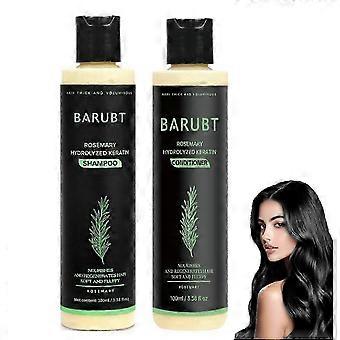 Kit Shampoo e Condicionador de Alecrim - Volumiza, Engrossa Naturalmente, Fortalece, Nutre o Couro Cabeludo, Reduz a Quebra e Dá Brilho. Ideal para Cabelos Secos e Danificados.