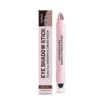 Zephoco Sparkling Cream Eyeshadow Stick (Bright Pink) Natural Color, Luster, Easy To Apply, Daily Eyeshadow Stick