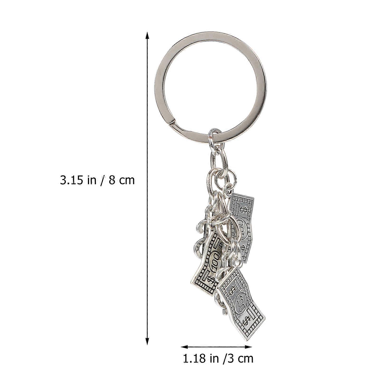 Hanging Keychain for Decoration Silver Alloy 1Pcs