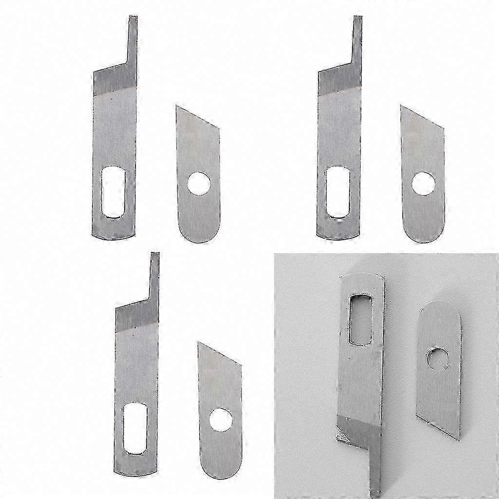 8Pcs Overlocker Blades for SINGER Machines - Upper & Lower Replacement Set